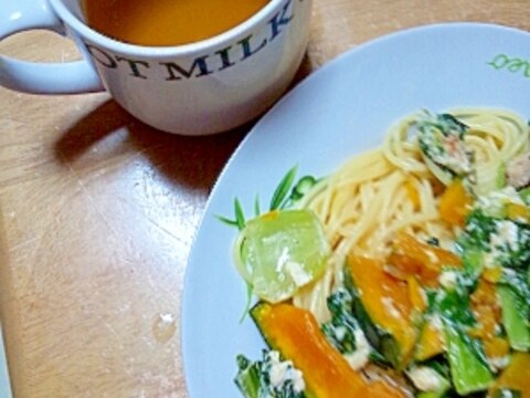 あっさりクリームパスタ